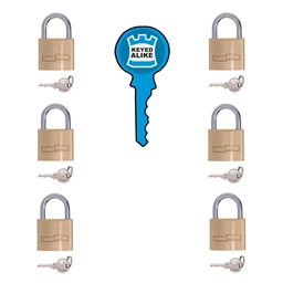 P1K50 - Brass Keyed Alike